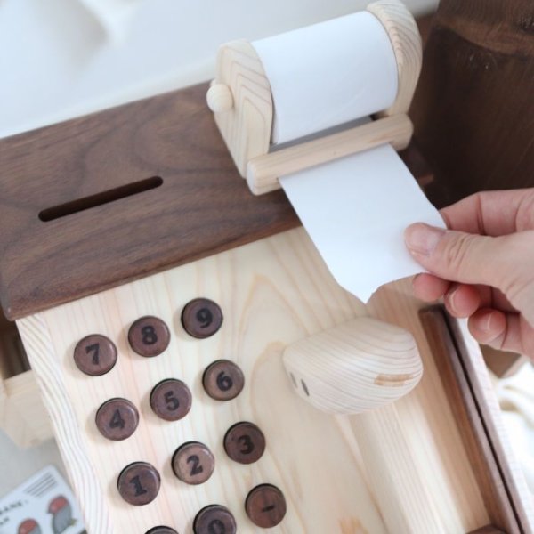 画像4: 木のおもちゃ おかねフローレジスター (4)