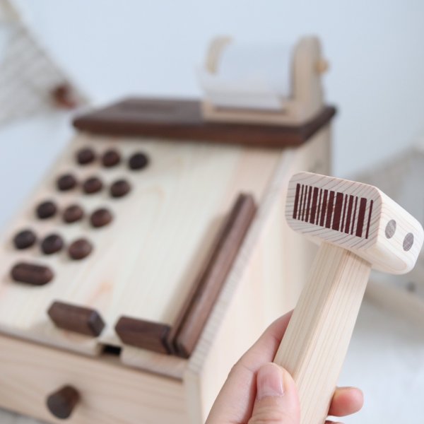 画像5: 木のおもちゃ おかねフローレジスター (5)