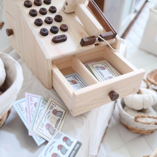 画像3: 木のおもちゃ おかねフローレジスター (3)