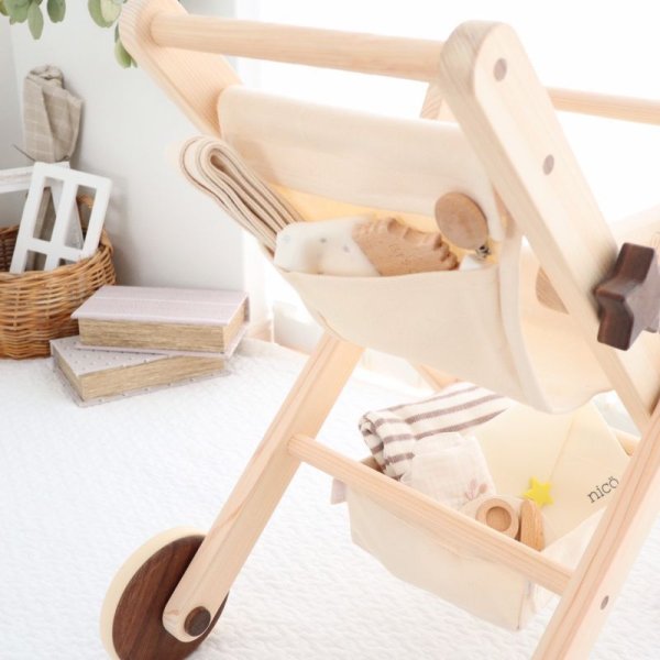 画像6: 木のおもちゃ ドールバギー DOLL BUGGY (6)