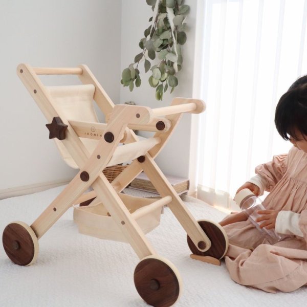 画像4: 木のおもちゃ ドールバギー DOLL BUGGY (4)